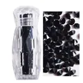 Microcristales negros de 1,1 mm para uñas en frasco facetado para arte de uñas DIY - 3000pcs/Botella / 22# Negro