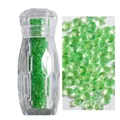 Diamantes de imitación verdes 1.1mm para uñas en frasco de cristal para manicura DIY - 3000pcs/Botella / 14# Verde Claro
