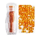 Cristales ámbar de 1,1mm para uñas en frasco tallado para manicura decorativa - 3000pcs/Botella / 20# Amarillo Dorado