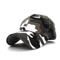 Outdoor jungle camouflage baseball cap with curved brim and breathable 6-panel structure - Baseball Cap / Camo White (Full Fabric)