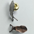 Porta incenso a forma di lumaca in metallo con finitura argento e bronzo - Lumaca Singola / Bronzo Rosso