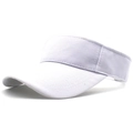 White breathable open top sun hat for summer outdoor sports and casual sun protection - Adult / White