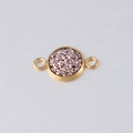 Detail of 10mm gold vacuum plated stainless steel star pattern connector for jewelry DIY - Rose Gold Sparkle Style (23)