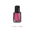 Pink and black sequined nail polish bottle embroidery patch for DIY clothing, 5.2x10.8cm - Sequined Nail Polish Shape