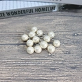 Künstliche 15mm Perlglanz Beeren Zweige für DIY Weihnachtsbaum und Hausdekoration - Perlweiß