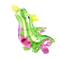 Mini green and purple cartoon dinosaur foil balloon for kids birthday party decoration - Mini Fire Dragon