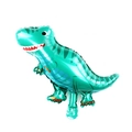 Mini green T-Rex dinosaur foil balloon for children's birthday party decoration - Mini Jade Dragon