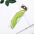 Cute kiwifruit slice shaped 15cm wooden ruler for students and journaling - Kiwi / 15CM