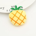 Cute plush pineapple craft accessory in yellow and green soft fabric for DIY fashion - Pineapple