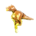 Brown and gold Tyrannosaurus Rex foil balloon for dinosaur birthday party decorations - Mini Raptor