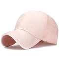Gorra de béisbol de camuflaje rosa con ribete blanco para deporte y aire libre - Ajustable / Rosa