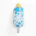 Blue baby shower bottle balloon with It's A Boy print for gender reveal party - Mini Blue Feeding Bottle