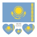 Pegatinas de tatuaje temporal de bandera nacional de Kazajistán cuerpo arte deporte fans artículos - Kazajistán