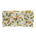 Vista detallada de diadema de nailon para bebé estilo boho con estampado de piña - #6 Piña