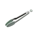 Pinza da cucina in silicone verde con manico in acciaio inox e gancio per pentole antiaderenti - Clip per Alimenti