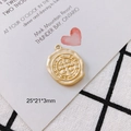 Vintage matte gold St. Benedict medal pendant 25x21x3mm for DIY jewelry making - 2# (25*21*3mm)