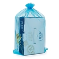 Sky blue organza jewelry pouch with drawstring showing semi-transparent mesh texture - 5x7cm / Lake Blue