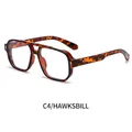 Classic tortoiseshell double-bridge aviator eyeglass frames with polished finish - Tortoise Frame