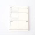 Warm white minimalist daily schedule planner with functional time management layout - Daily Schedule/To-Do List