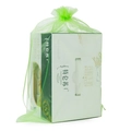 Light green organza drawstring pouch large size for jewelry packaging and storage - 5x7cm / Fruit Green