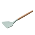 Fresh green silicone spatula with wooden handle from the 11-piece kitchenware set - Spatula
