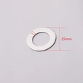 Colgante redondo de acero pulido con dimensiones de 5mm de diámetro interior y 25mm exterior - 1mm de Espesor 25mm de Diámetro (CL017) / Color Acero