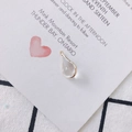 Transparent teardrop pendant with gold-rimmed rhinestones on an elegant background - 14# White