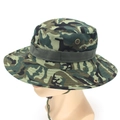 Jungle camouflage boonie hoed met brede rand, ventilatieopeningen en verstelbare kinband - Bos Camouflage