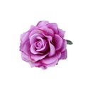 Bohemian purple and rose red gradient artificial rose hair clip on white background - Violet