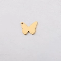 Colgante de mariposa dorada de acero inoxidable para joyería artesanal 11x14mm - 11*14mm Mariposa / Dorado