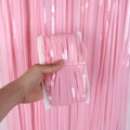 Pink Macaron fringe curtain 1x2m for birthday background party wall decorations - 1*3M / Macaron Pink