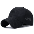 Cappello da baseball nero ad asciugatura rapida con fori di ventilazione laser - Regolabile / Nero
