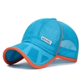 Cappellino da baseball traspirante in mesh per bambini, colori blu e arancio - Regolabile per Bambini / Blu Lago