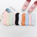 Pack de 10 calcetines invisibles de algodón multicolor para mujer con silicona antideslizante - Mezcla Aleatoria