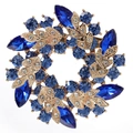 Light Royal Blue Ring Brooch