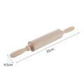 Christmas engraved wooden rolling pin with 35cm length and 4.5cm diameter dimensions - Blank Style