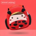 Toddler backpack featuring a red animal ladybug design with breathable mesh straps - Neoprene Ladybug