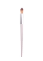 Single pearlescent purple makeup brush with fluffy gradient bristles and silver ferrule - Round Blending Brush (#8)