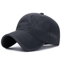 Cappellino sportivo grigio scuro ad asciugatura rapida perforato al laser per protezione solare - Regolabile / grigio scuro