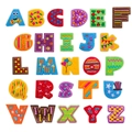 Set mit 26 bunten bestickten Alphabet-Patches in verschiedenen Farben für Kleidung - Komplettes Set mit 26 Alphabet-Buchstaben