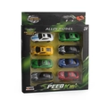 Set di 8 modellini di auto in lega da 7,5 cm in confezione regalo per bambini dai 3 anni - Set da 8 Pezzi in Scatola