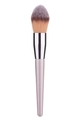 Brocha de maquillaje para polvos en oro champán con cerdas sintéticas cónicas y férula de plata - Brocha de Base Cónica (#2) / Oro champán