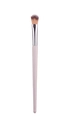 Champagne gold makeup brush with dual-tone synthetic bristles for powder and blush - Flat Round Concealer Brush (#6)