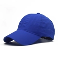 Navy blue breathable mesh baseball cap for summer outdoor sports with quick-dry fabric - Royal Blue