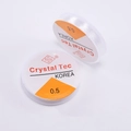 Detail of Crystal Tec 0.5mm clear elastic beading cord on spools for DIY jewelry making - 0.5mm