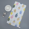 Soft 6-layer cotton gauze towel with colorful pineapple print for baby face cleaning - Colored Pineapple