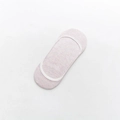 Pale pink cotton low cut invisible no show sock with anti-slip silicone and elastic hem - Light Purple