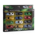 Set di 12 macchinine da corsa colorate in lega in confezione regalo per bambini - Set da 12 Pezzi in Scatola