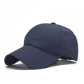 Dark blue quick-dry breathable baseball cap with perforated mesh fabric for sports - Navy Blue