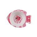 Cute pink fish-shaped bamboo fiber bowl for kids with red tropical fish illustration - Red Fish Shaped Bowl
